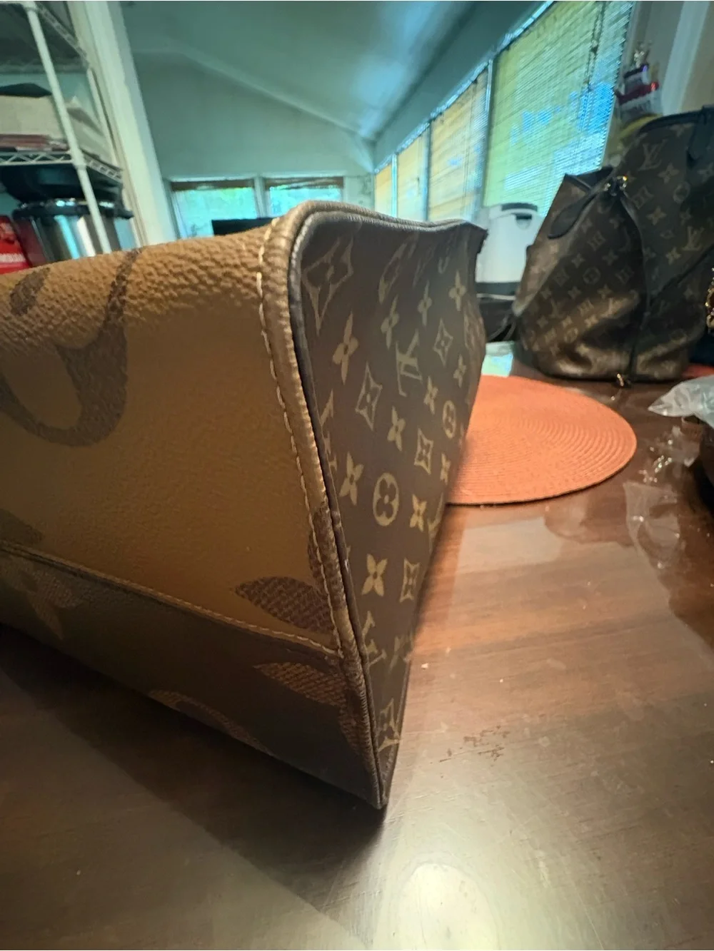 Louis Vuitton OTG GM Reverse Tote with Red Interior